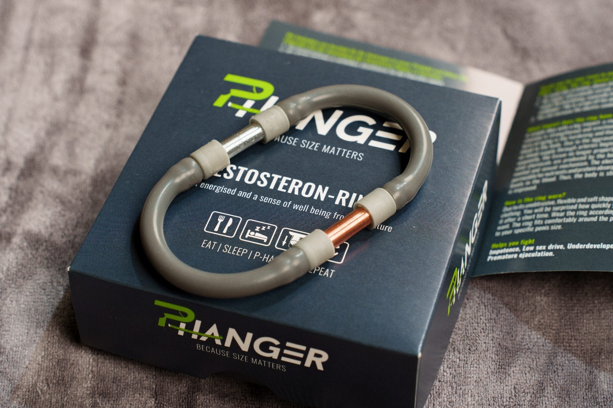 Magnetic Penisring 2.5 to increase bloodflow - P - Hanger